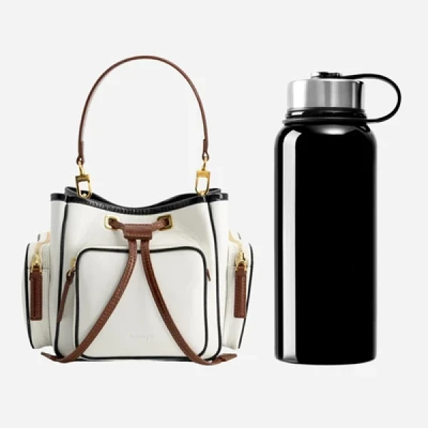 Mlouye Quad - Crinkled White Bag a Architectural Leather Handbag in White at  Luxury Handbags Luxury