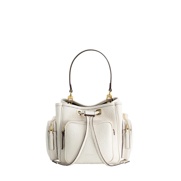 Mlouye Quad - Grained Cream Bag a Architectural Leather Handbag in Ivory at  Luxury Handbags Luxury