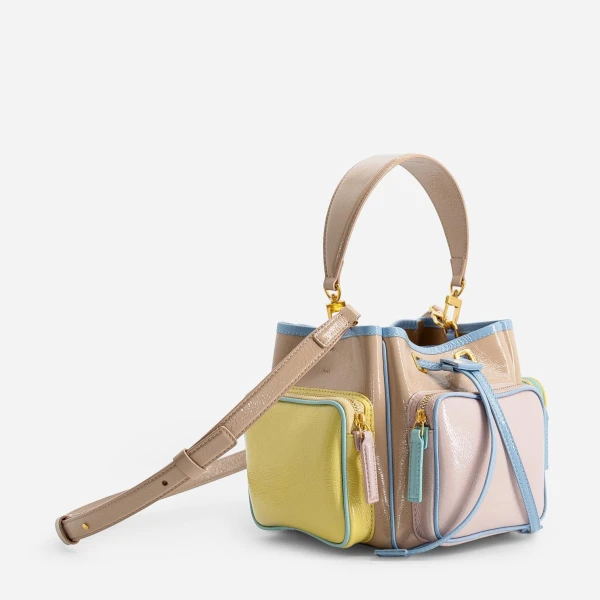 Mlouye Quad - Mermaid Multicolor Bag a Architectural Leather Handbag in Multicolour at  Luxury Handbags Luxury