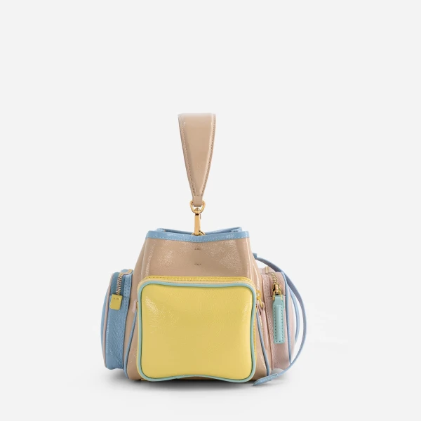 Mlouye Quad - Mermaid Multicolor Bag a Architectural Leather Handbag in Multicolour at  Luxury Handbags Luxury