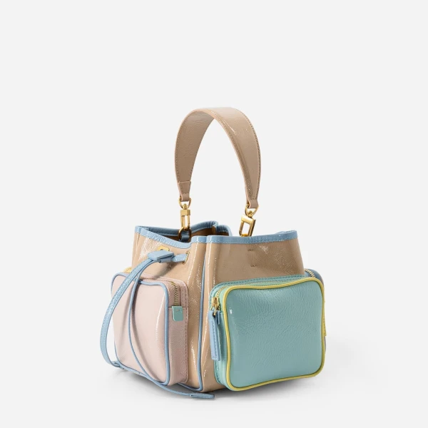 Mlouye Quad - Mermaid Multicolor Bag a Architectural Leather Handbag in Multicolour at  Luxury Handbags Luxury