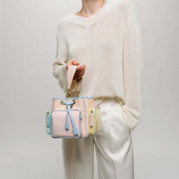 Mlouye Quad - Mermaid Multicolor Bag a Architectural Leather Handbag in Multicolour at  Luxury Handbags Luxury