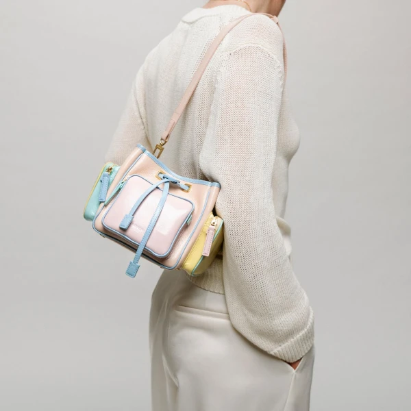Mlouye Quad - Mermaid Multicolor Bag a Architectural Leather Handbag in Multicolour at  Luxury Handbags Luxury