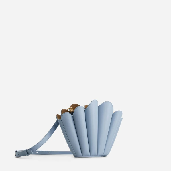 Mlouye Seashell Crossbody - Arctic Bag a Architectural Leather Handbag in Blue at  Luxury Handbags Luxury