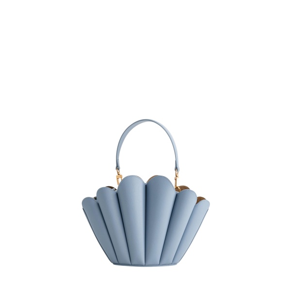 Mlouye Seashell Crossbody - Arctic Bag a Architectural Leather Handbag in Blue at  Luxury Handbags Luxury