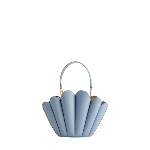 Mlouye Seashell Crossbody - Arctic Bag a Architectural Leather Handbag in Blue at  Luxury Handbags Luxury