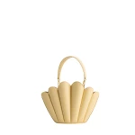 Mlouye Seashell Crossbody - Butter Bag a Architectural Leather Handbag in Yellow at  Luxury Handbags Luxury