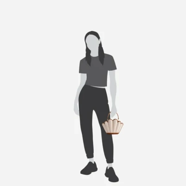 Mlouye Seashell Crossbody - Canvas Bag a Architectural Leather Handbag in Beige at  Luxury Handbags Luxury