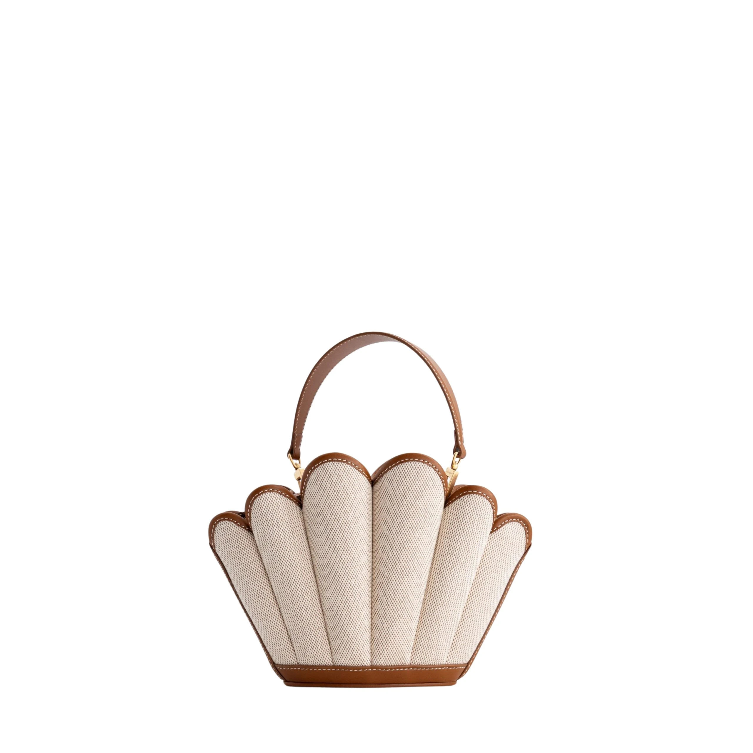 mlouye-Seashell-Crossbody-Canvas-Bags-scaled41630_nobg Mlouye Seashell Crossbody - Canvas Bag a Architectural Leather Handbag in Beige at Luxury Handbags Luxury