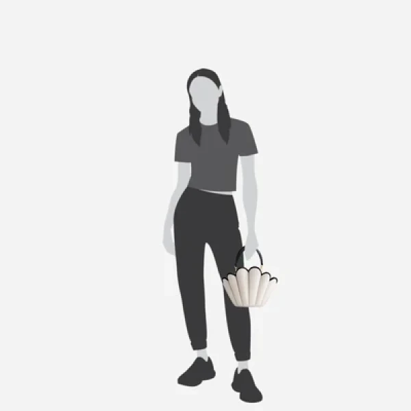 Mlouye Seashell Crossbody - Off White Bag a Architectural Leather Handbag in Ivory at  Luxury Handbags Luxury