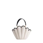 Mlouye Seashell Crossbody - Off White Bag a Architectural Leather Handbag in Ivory at  Luxury Handbags Luxury