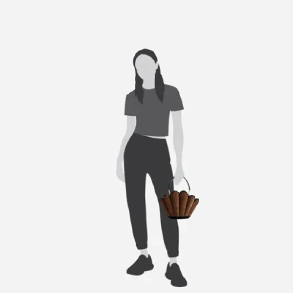 Mlouye Seashell Crossbody - Suede Espresso Bag a Architectural Leather Handbag in Brown at  Luxury Handbags Luxury
