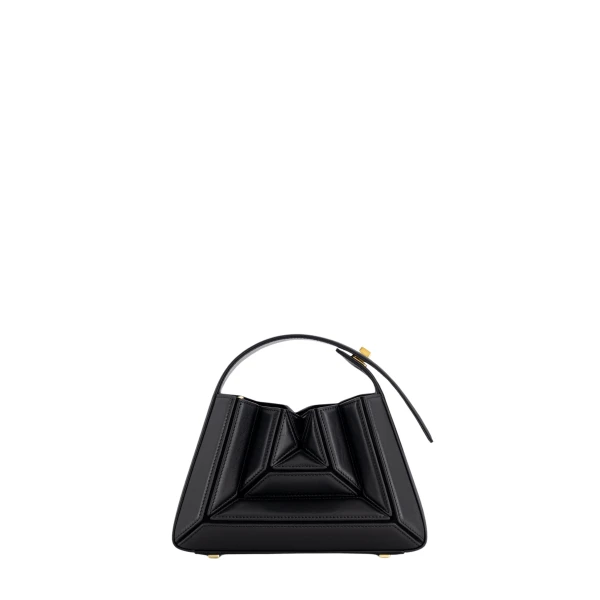 Mlouye Sera Mia - Black Bag a Architectural Leather Handbag in Black at  Luxury Handbags Luxury