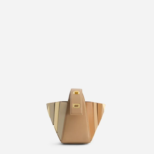 Mlouye Sera Mia - Buttermilk Bag a Architectural Leather Handbag in Brown at  Luxury Handbags Luxury
