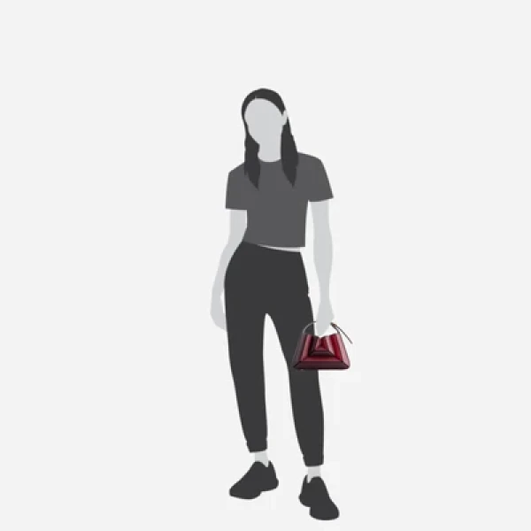 Mlouye Sera Mia - Cranberry Bag a Architectural Leather Handbag in Red at  Luxury Handbags Luxury