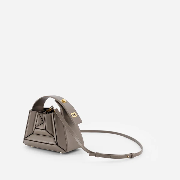 Mlouye Sera Mia - Earth Bag a Architectural Leather Handbag in Brown at  Luxury Handbags Luxury