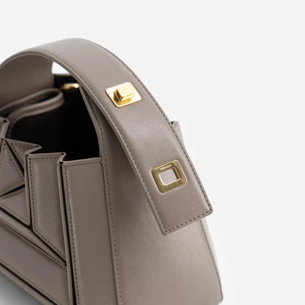 Mlouye Sera Mia - Earth Bag a Architectural Leather Handbag in Brown at  Luxury Handbags Luxury