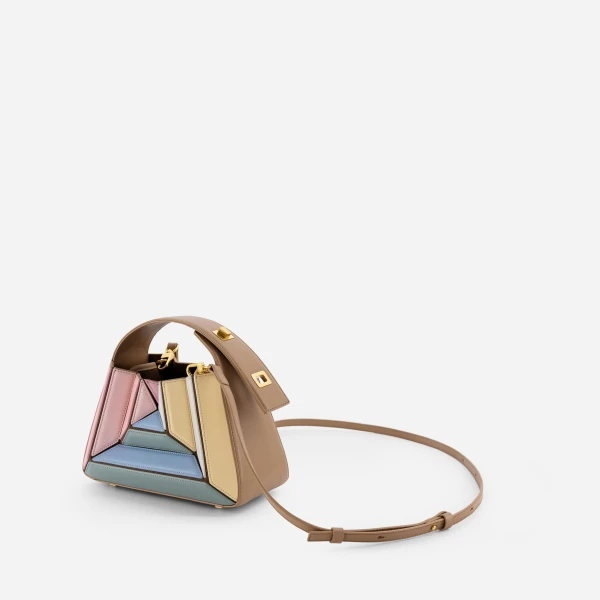 Mlouye Sera Mia - Gummy Bag a Architectural Leather Handbag in Multicolour at  Luxury Handbags Luxury