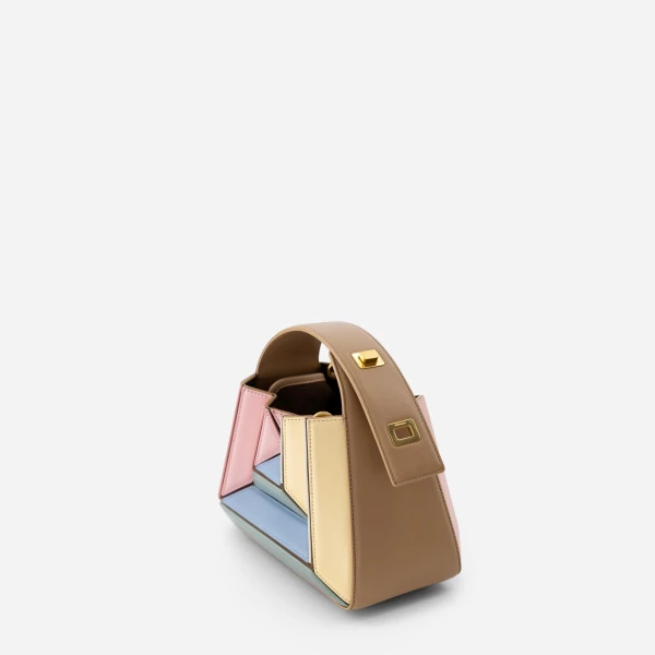 Mlouye Sera Mia - Gummy Bag a Architectural Leather Handbag in Multicolour at  Luxury Handbags Luxury
