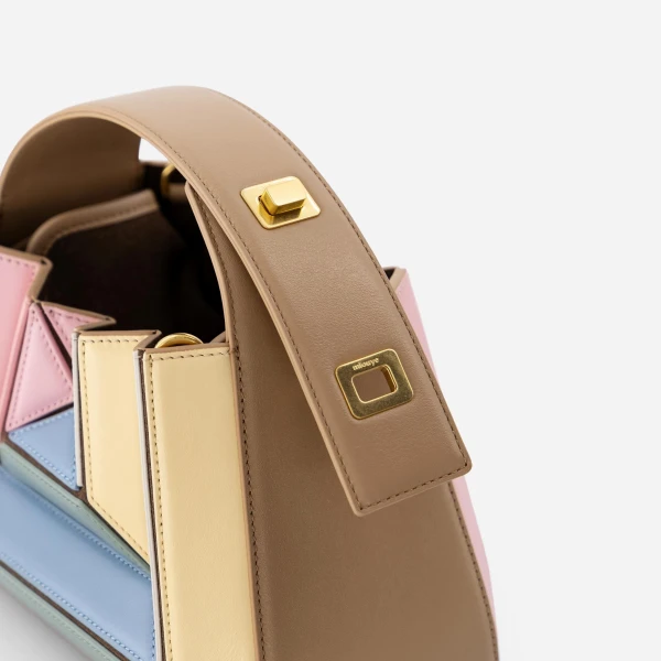 Mlouye Sera Mia - Gummy Bag a Architectural Leather Handbag in Multicolour at  Luxury Handbags Luxury