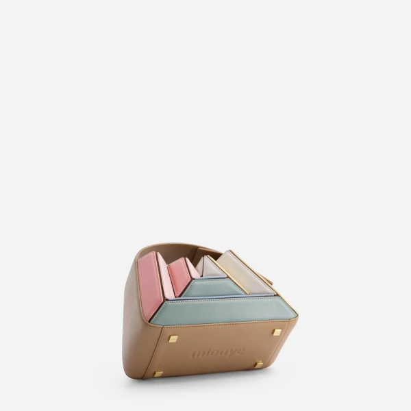 Mlouye Sera Mia - Gummy Bag a Architectural Leather Handbag in Multicolour at  Luxury Handbags Luxury
