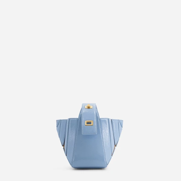 Mlouye Sera Mia - Mermaid Blue Bag a Architectural Leather Handbag in Blue at  Luxury Handbags Luxury