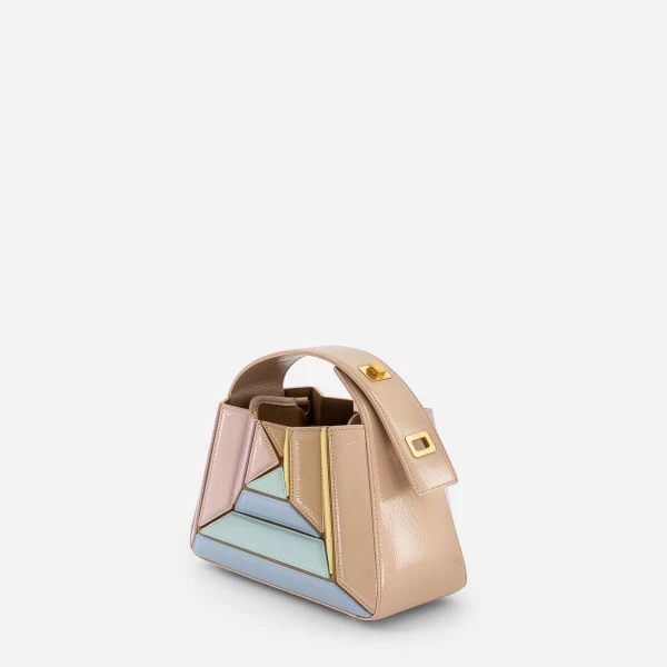 Mlouye Sera Mia - Mermaid Multicolor Bag a Architectural Leather Handbag in Multicolour at  Luxury Handbags Luxury