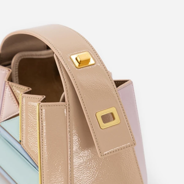 Mlouye Sera Mia - Mermaid Multicolor Bag a Architectural Leather Handbag in Multicolour at  Luxury Handbags Luxury