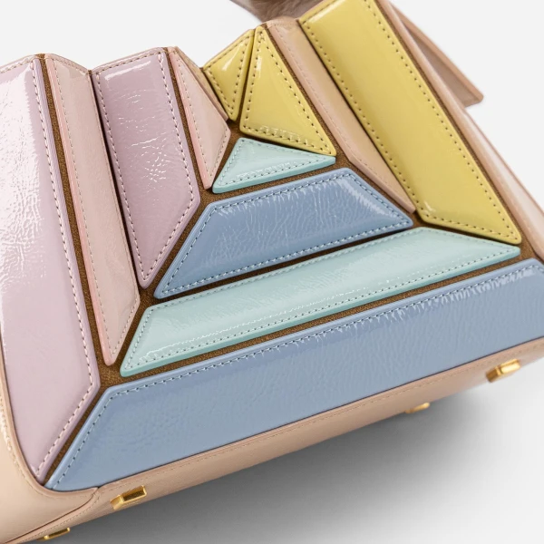 Mlouye Sera Mia - Mermaid Multicolor Bag a Architectural Leather Handbag in Multicolour at  Luxury Handbags Luxury