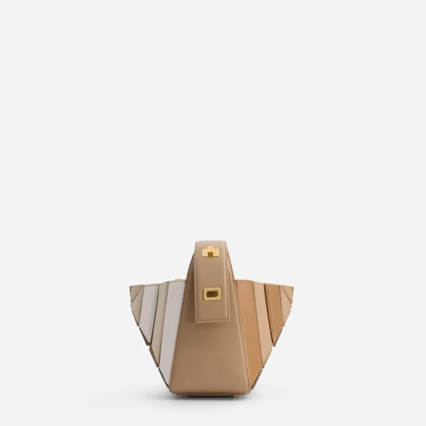 Mlouye Sera Mia - Milky Bag a Architectural Leather Handbag in Brown at  Luxury Handbags Luxury