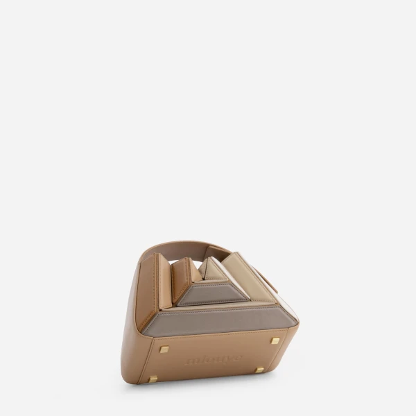 Mlouye Sera Mia - Milky Bag a Architectural Leather Handbag in Brown at  Luxury Handbags Luxury