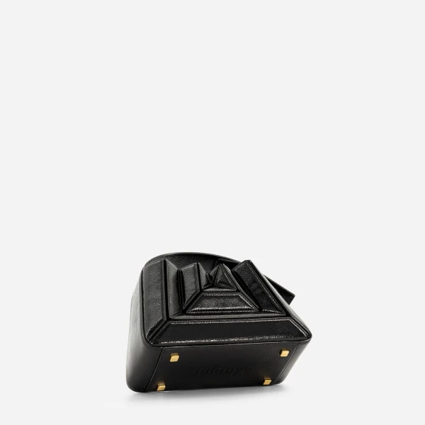 Mlouye Sera Mia - Naplak Black Bag a Architectural Leather Handbag in Black at  Luxury Handbags Luxury