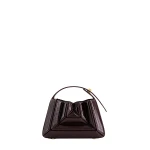 Mlouye Sera Mia - Naplak Bordeaux Bag a Architectural Leather Handbag in Red at  Luxury Handbags Luxury