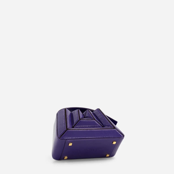 Mlouye Sera Mia - Naplak Purple Bag a Architectural Leather Handbag in Purple at  Luxury Handbags Luxury