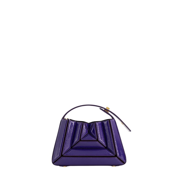 Mlouye Sera Mia - Naplak Purple Bag a Architectural Leather Handbag in Purple at  Luxury Handbags Luxury