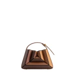 Mlouye Sera Mia - Praline Bag a Architectural Leather Handbag in Brown at  Luxury Handbags Luxury
