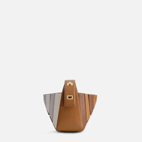 Mlouye Sera Mia - Rusty Bag a Architectural Leather Handbag in Multicolour at  Luxury Handbags Luxury