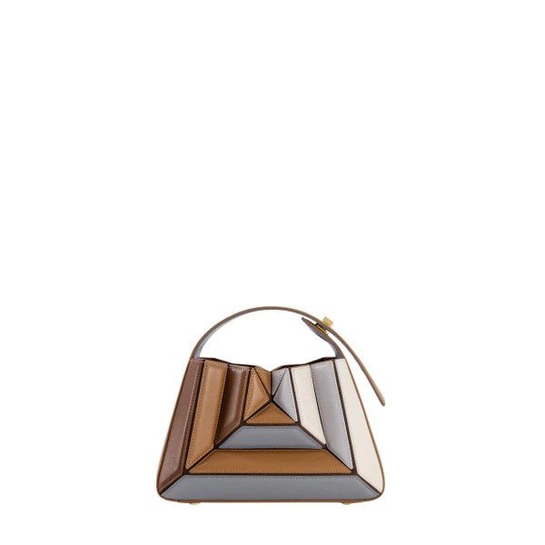 Mlouye Sera Mia - Rusty Bag a Architectural Leather Handbag in Multicolour at  Luxury Handbags Luxury