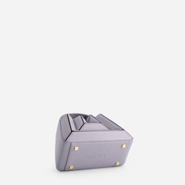 Mlouye Sera Mia - Smoky Plum Bag a Architectural Leather Handbag in Purple at  Luxury Handbags Luxury