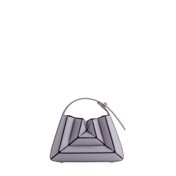 Mlouye Sera Mia - Smoky Plum Bag a Architectural Leather Handbag in Purple at  Luxury Handbags Luxury