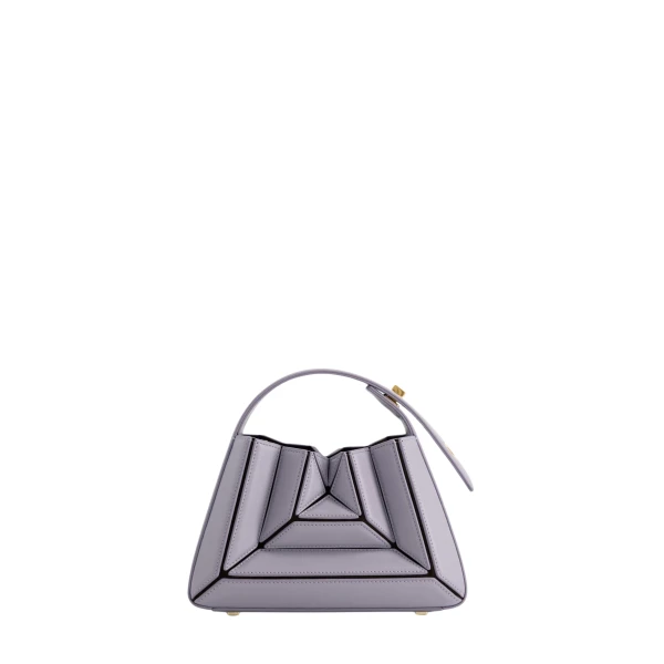 Mlouye Sera Mia - Smoky Plum Bag a Architectural Leather Handbag in Purple at  Luxury Handbags Luxury