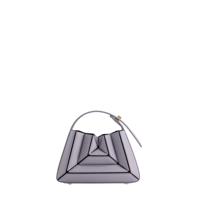 Mlouye Sera Mia - Smoky Plum Bag a Architectural Leather Handbag in Purple at  Luxury Handbags Luxury