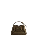 Mlouye Sera Mia - Suede Moss Bag a Architectural Leather Handbag in Brown at  Luxury Handbags Luxury