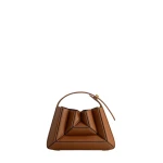 Mlouye Sera Mia - Tan Bag a Architectural Leather Handbag in Brown at  Luxury Handbags Luxury