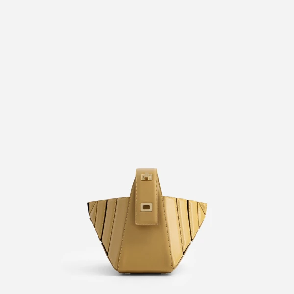 Mlouye Sera Mia - Vintage Yellow Bag a Architectural Leather Handbag in Yellow at  Luxury Handbags Luxury