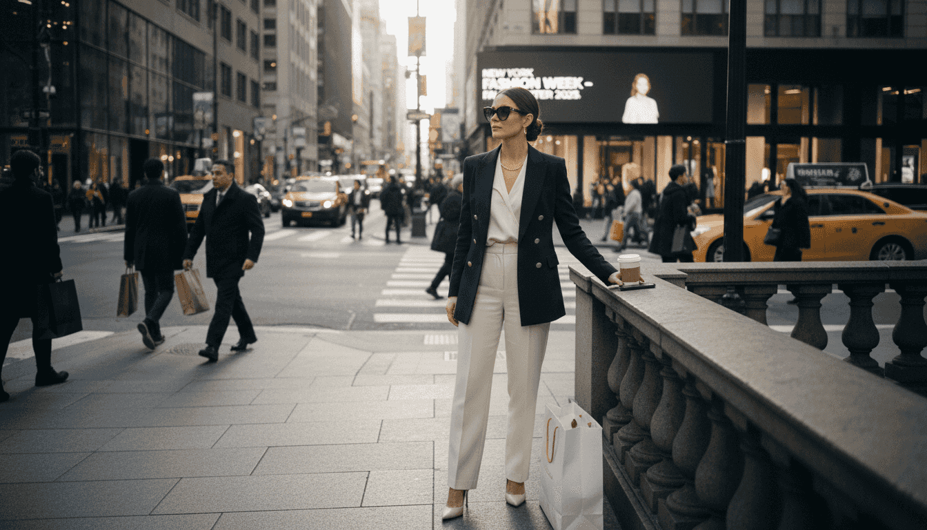 Woman in luxury outfit at city crosswalk  Luxury Handbags vs Nordstrom: 2026 Personal Styling Review