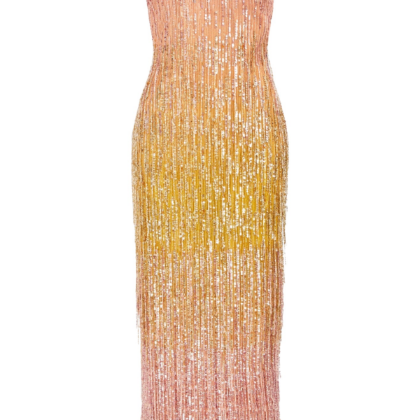 Aje Amulet Sequin Midi Dress
