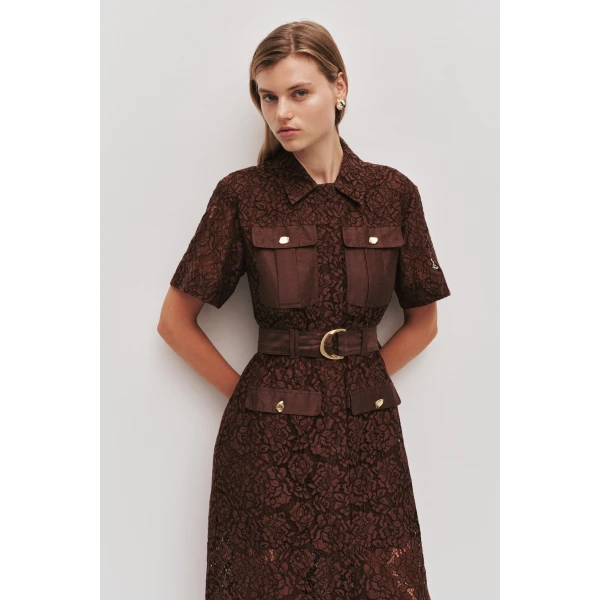 Mystic Lace Shirt Dress