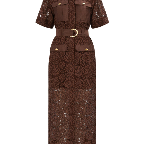 Aje Mystic Lace Shirt Dress