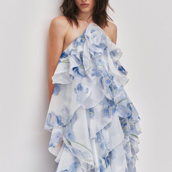 Aje Pandorea Layered Maxi Dress, view 3
